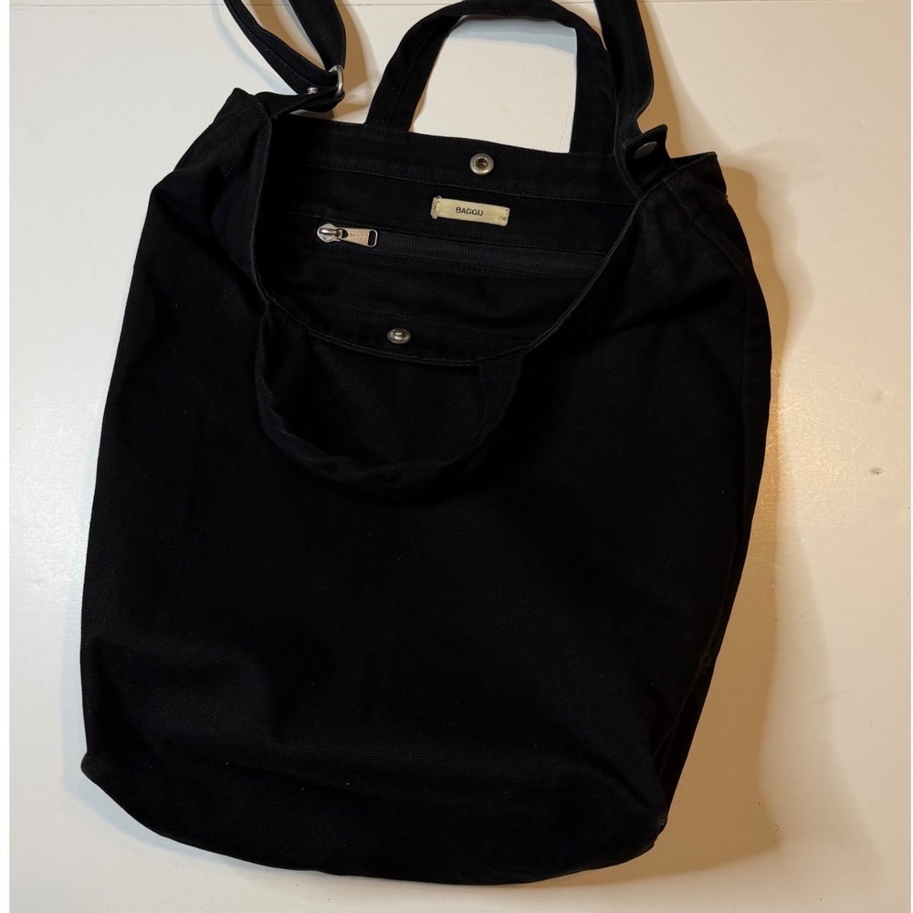 Baggu Duck Bag Canvas Tote Adjustable Strap Cotton Handbag Rare